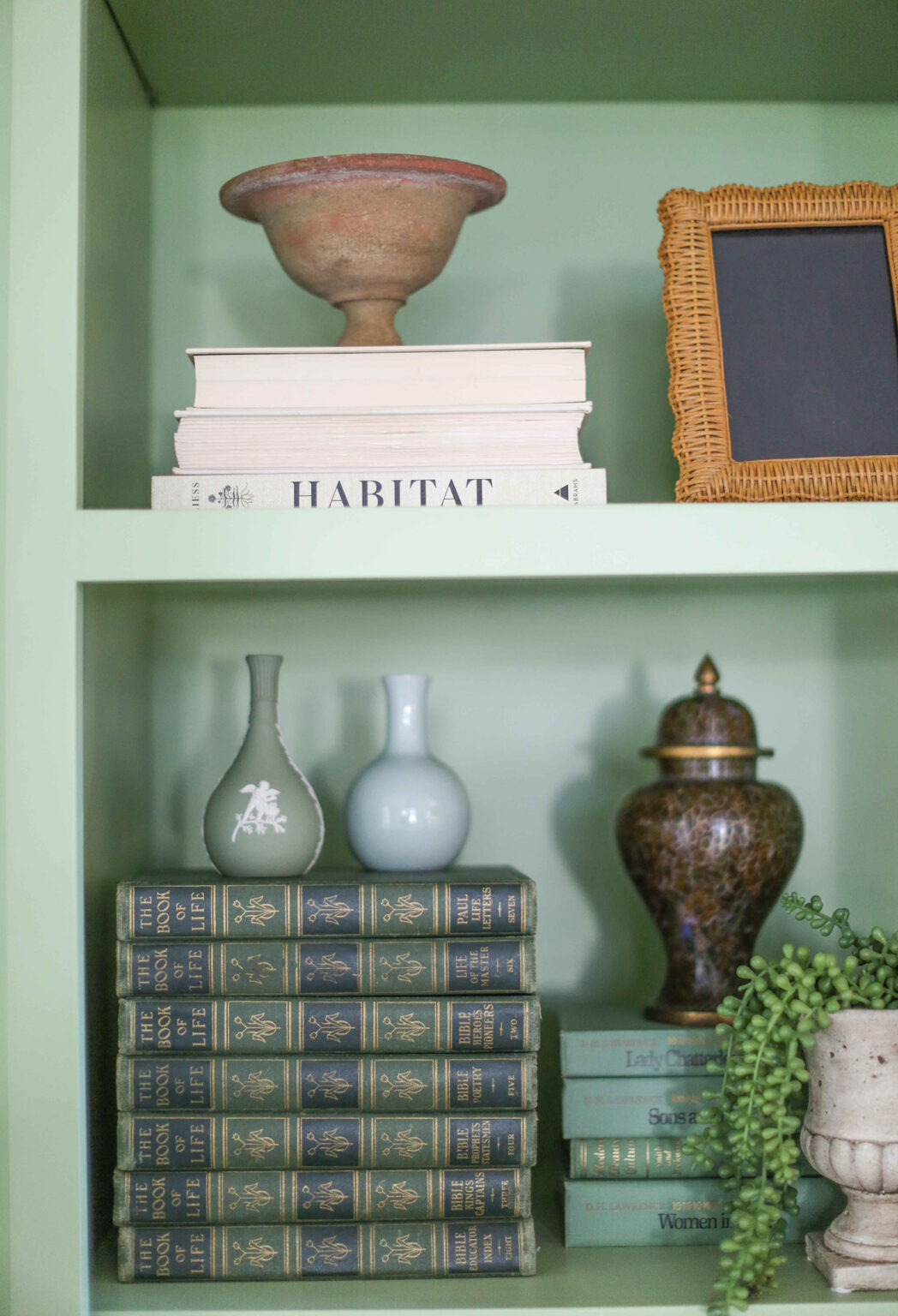 My Favorite Items for Styling Colorful Bookcase Built Ins - Color By K