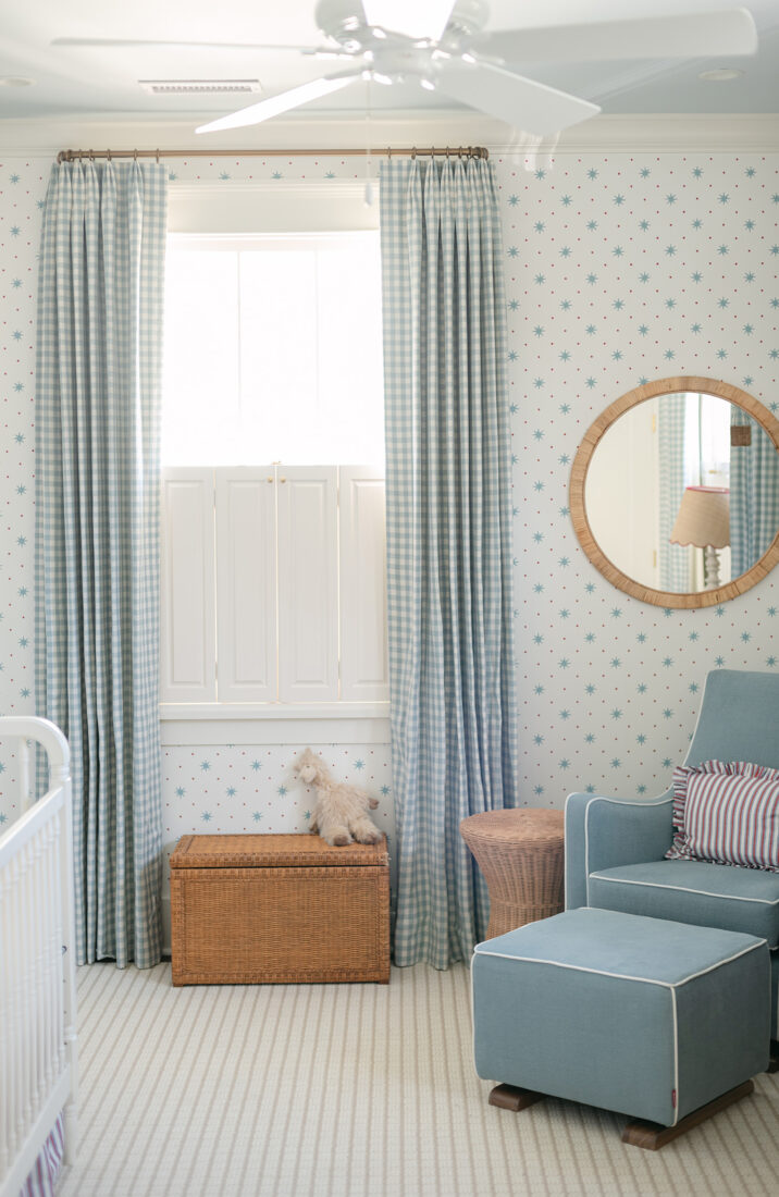 Traditional Red White and Blue Boy's Nursery