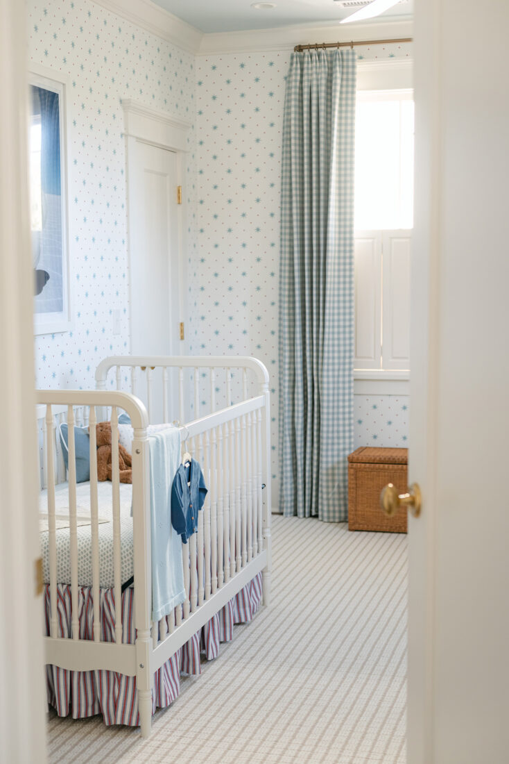 Traditional Red White and Blue Boy's Nursery