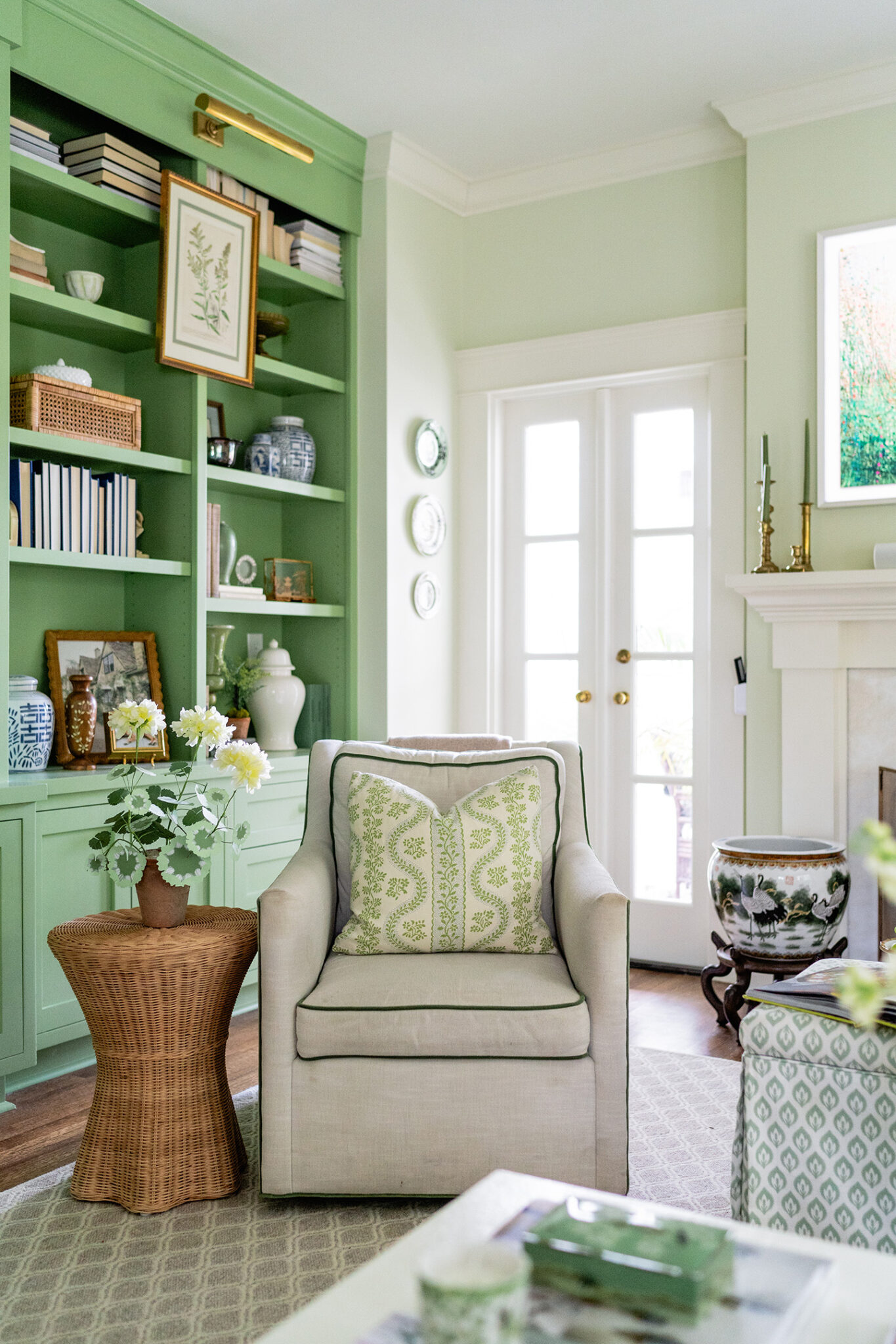 Our Garden Green Family Room Reveal - Color By K